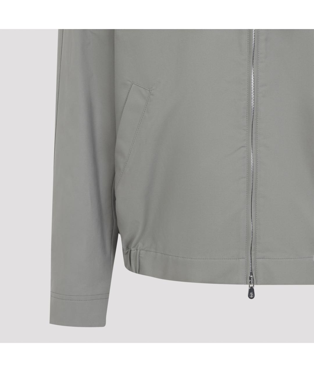 BRUNELLO CUCINELLI Хаки хлопковая куртка, фото 4