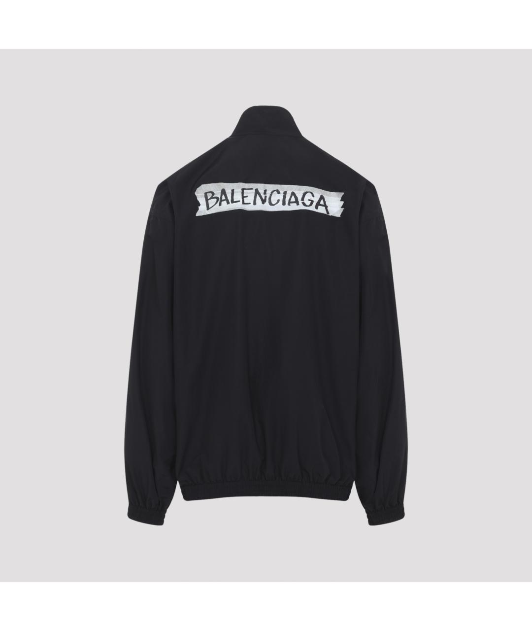 BALENCIAGA Черная хлопковая куртка, фото 2