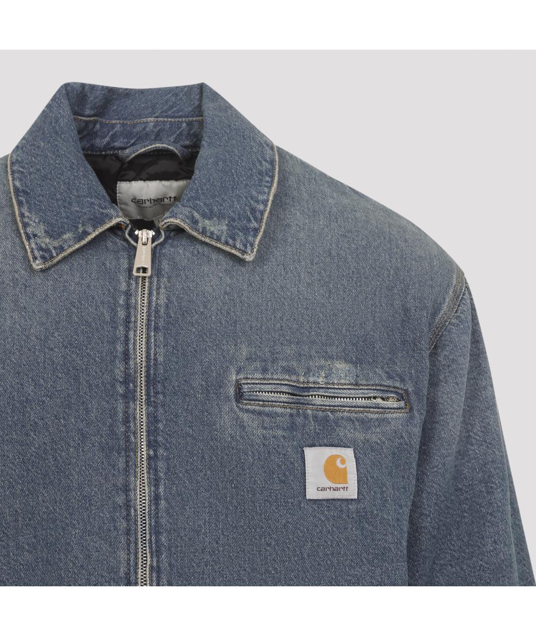 CARHARTT WIP Синяя хлопковая куртка, фото 4