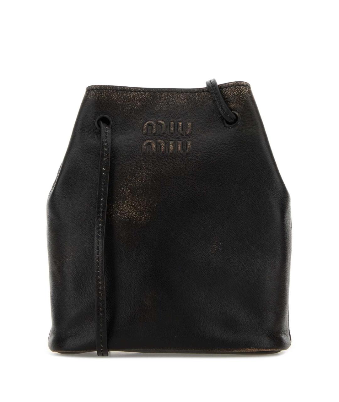 MIU MIU Коричневая кожаная сумка через плечо, фото 1