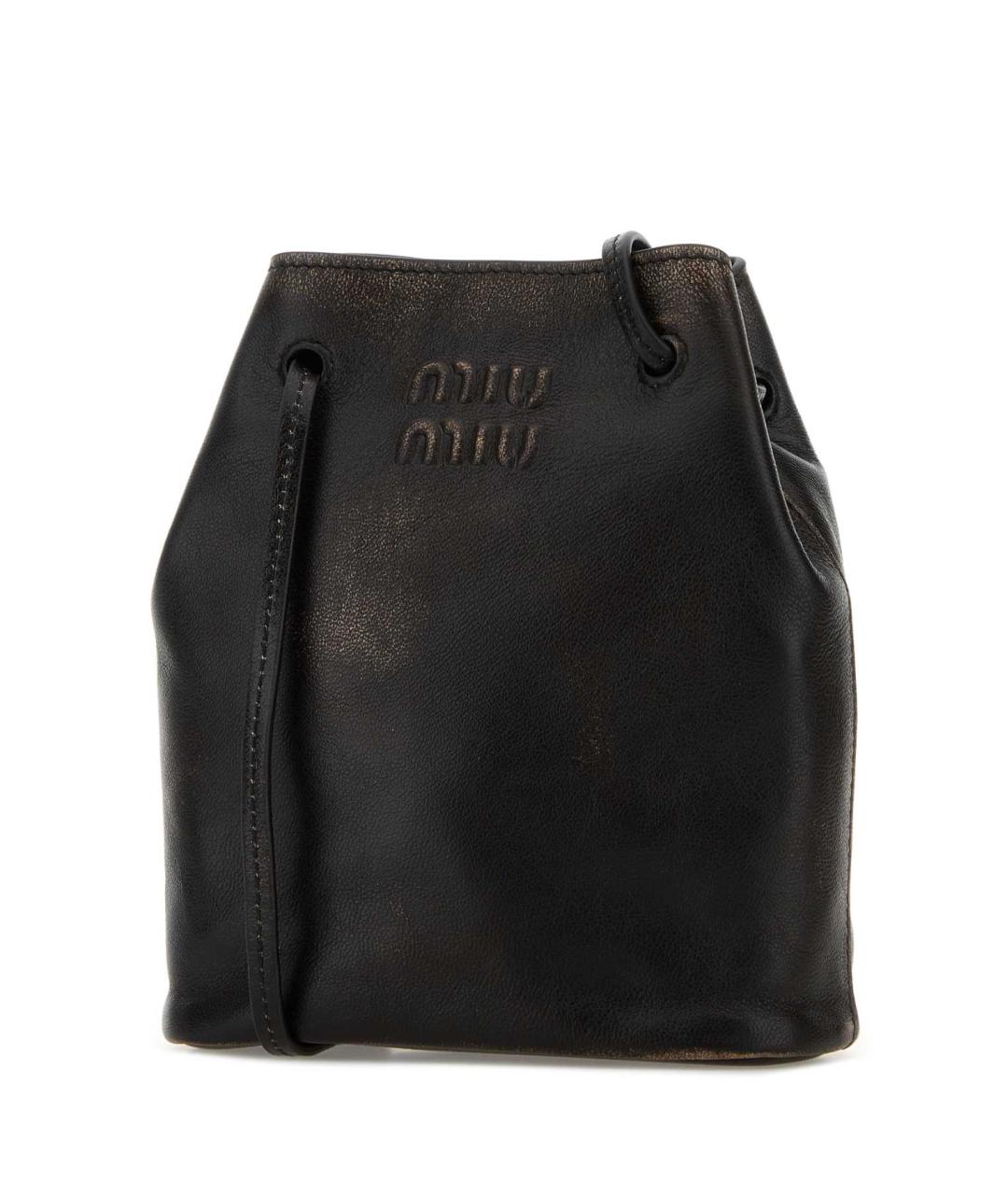 MIU MIU Коричневая кожаная сумка через плечо, фото 2