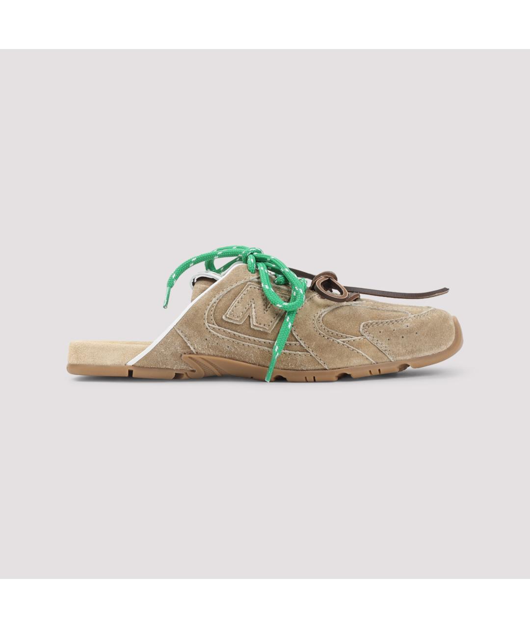 MIU MIU Бежевые замшевые мюли, фото 2