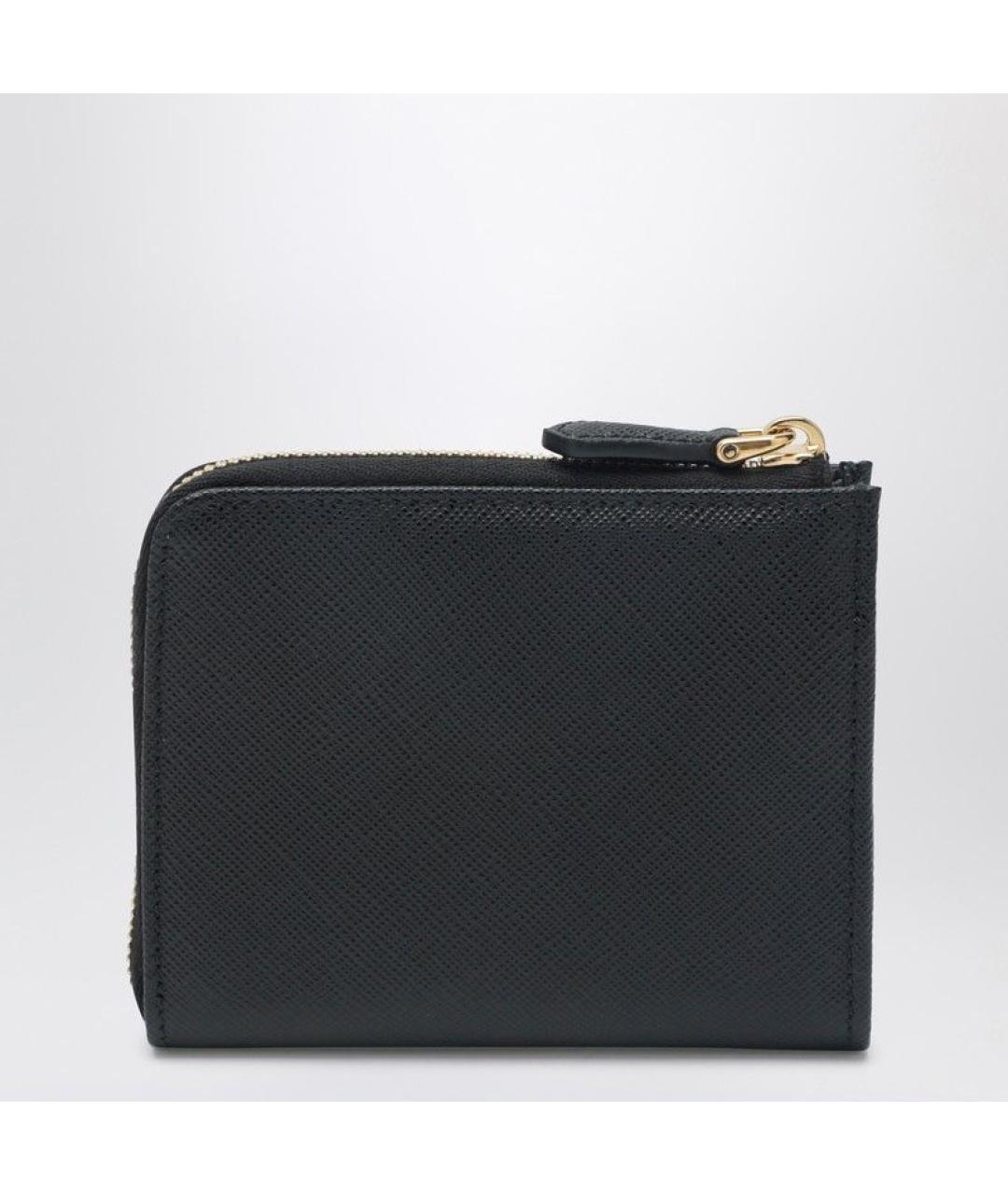 PRADA Черный кожаный кошелек, фото 2