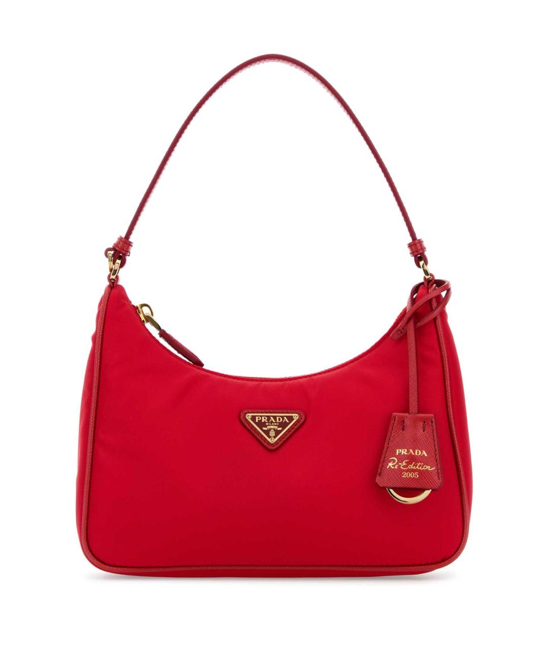 PRADA Красная тканевая сумка через плечо, фото 1
