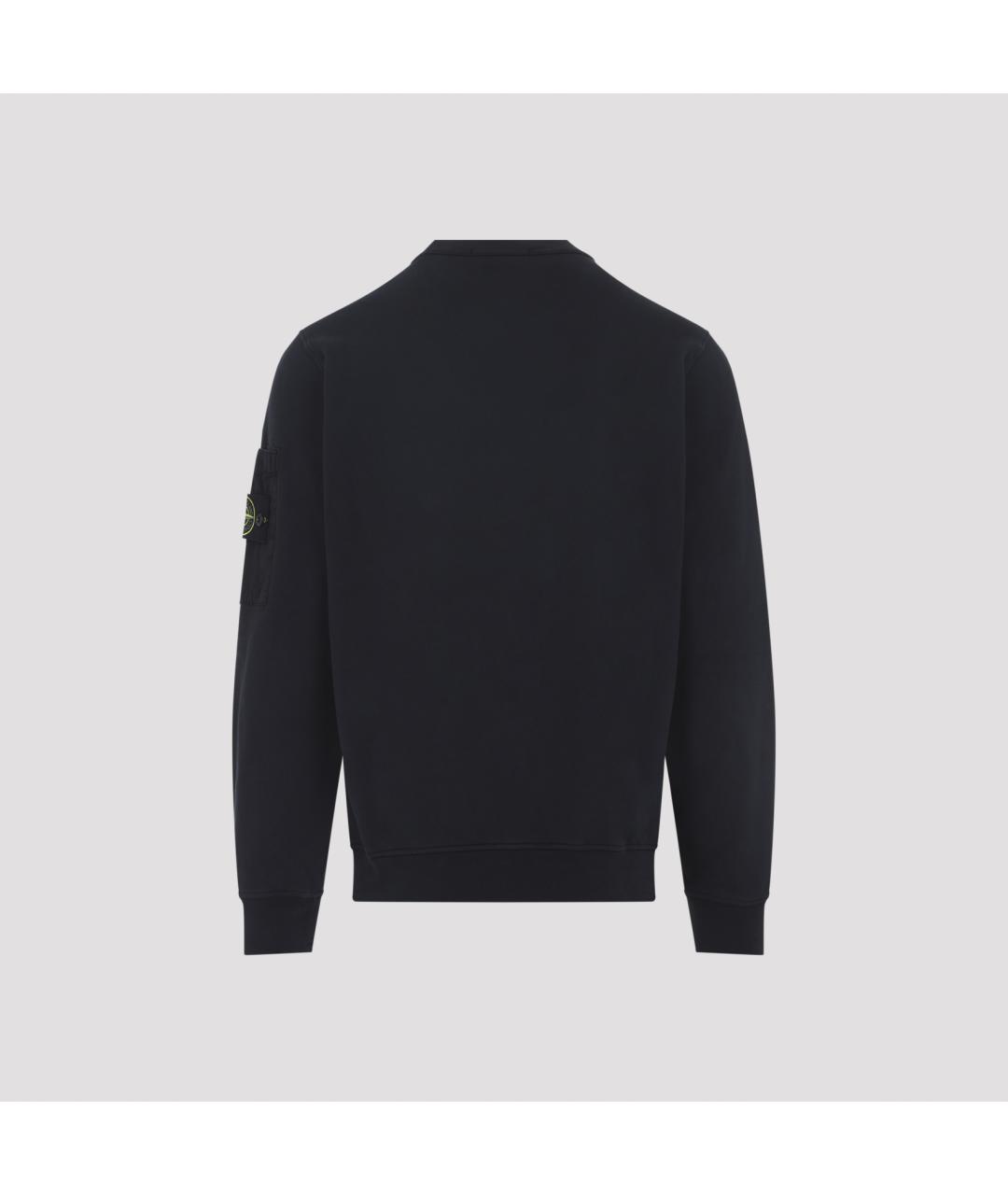 STONE ISLAND Синий хлопковый джемпер / свитер, фото 2