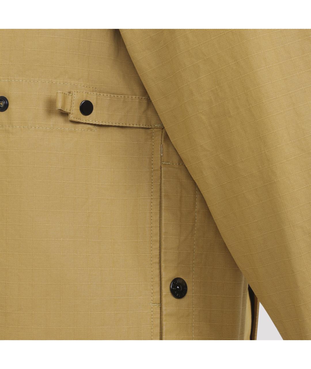 STONE ISLAND Желтая хлопковая кэжуал рубашка, фото 4