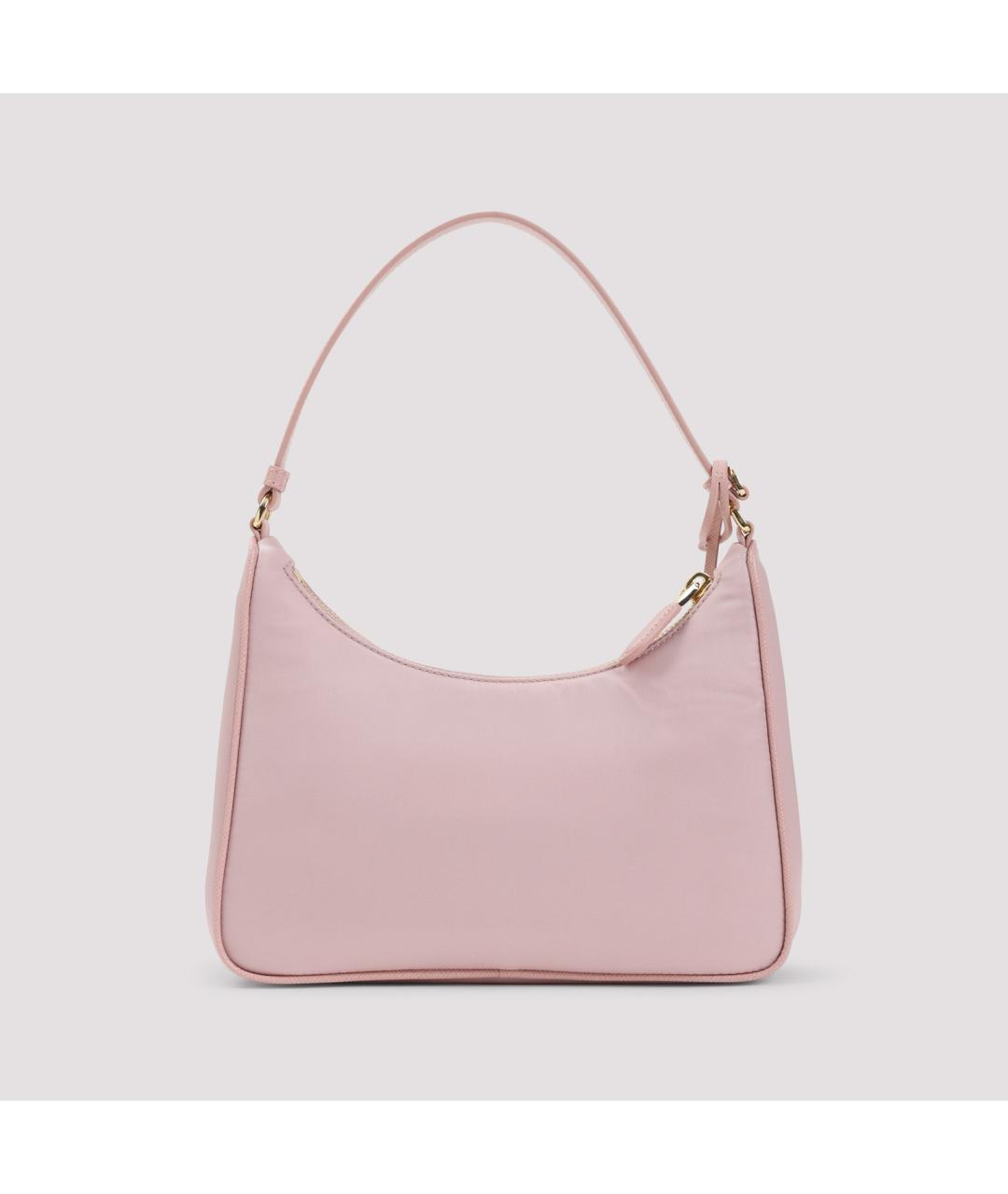 PRADA Розовая тканевая сумка с короткими ручками, фото 3