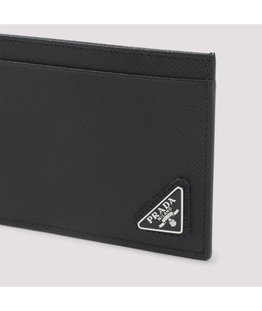 PRADA Черный кожаный кардхолдер, фото 4