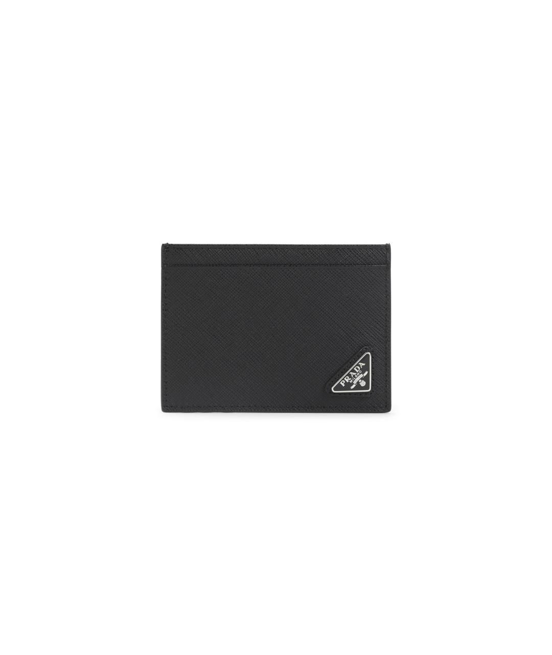 PRADA Черный кожаный кардхолдер, фото 1