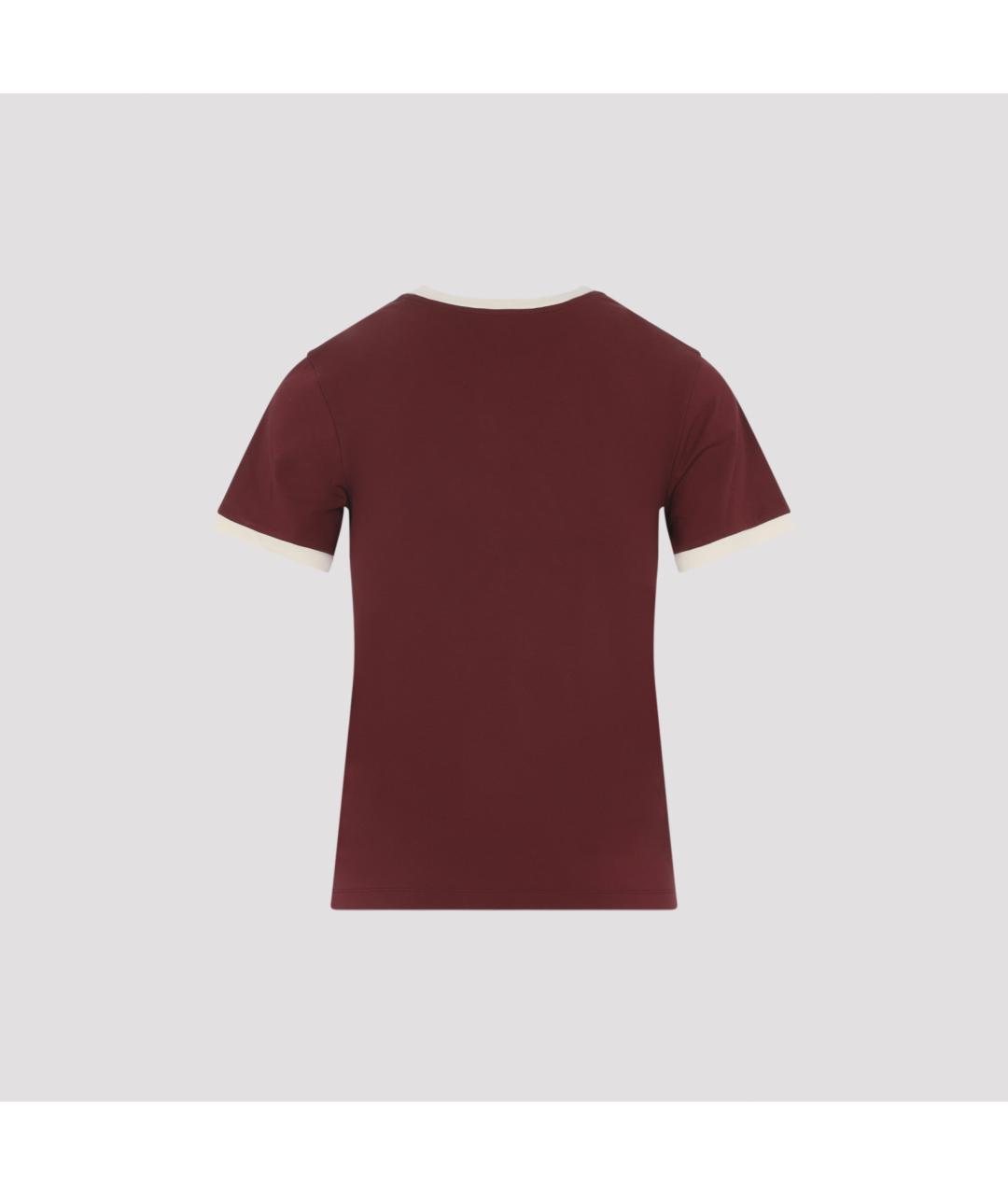 MIU MIU Красная хлопковая футболка, фото 3