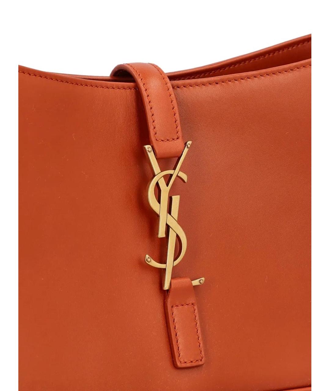 SAINT LAURENT Кожаная сумка с короткими ручками, фото 4