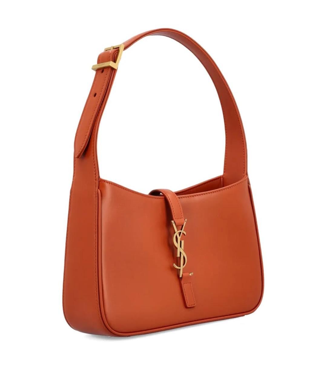 SAINT LAURENT Кожаная сумка с короткими ручками, фото 3