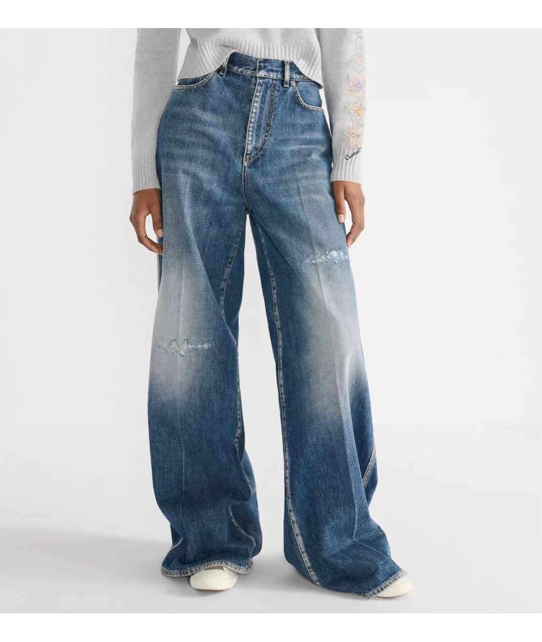 CHRISTIAN DIOR Синий хлопковый костюм с брюками, фото 4