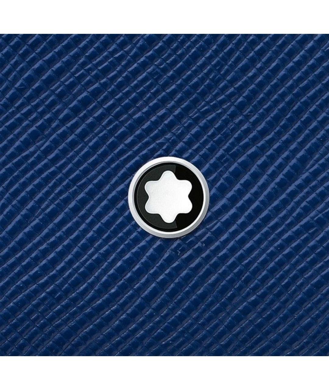 MONTBLANC Синий кожаный кардхолдер, фото 5