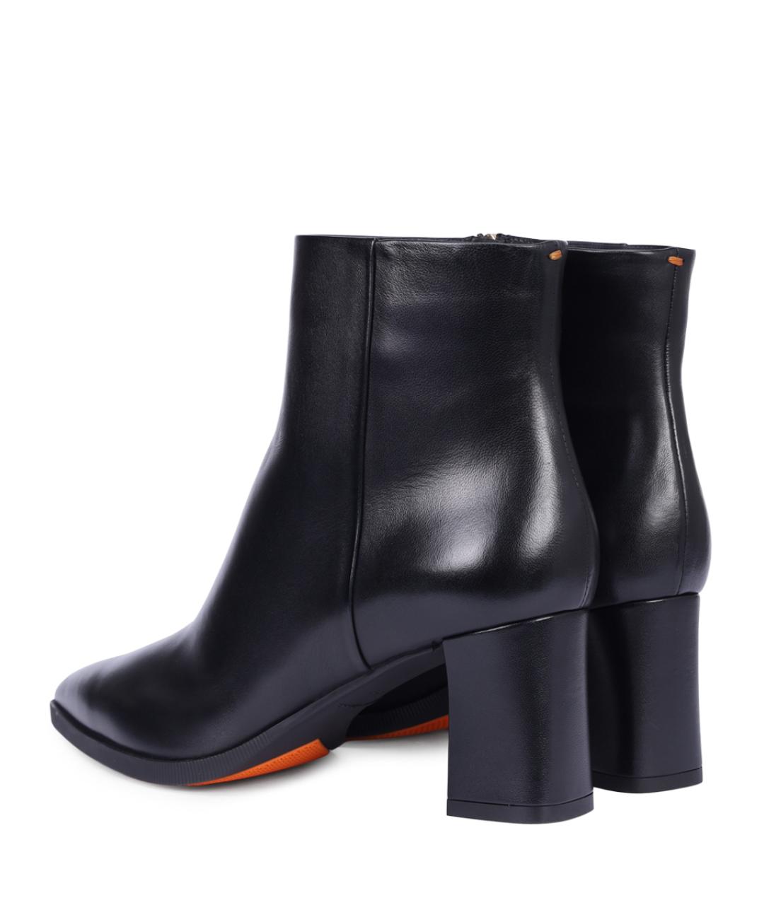 SANTONI Серые кожаные ботильоны, фото 4