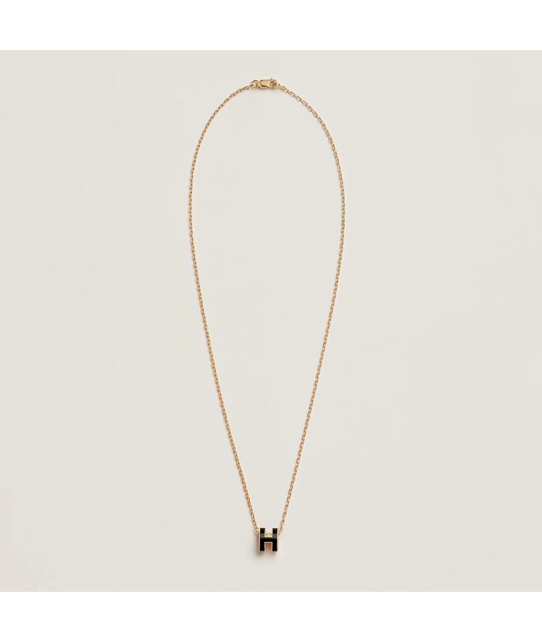 HERMES Черная металлическая подвеска, фото 2