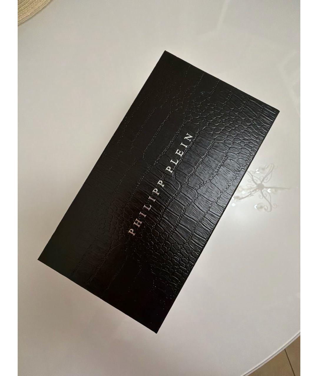 PHILIPP PLEIN Черные пластиковые солнцезащитные очки, фото 5