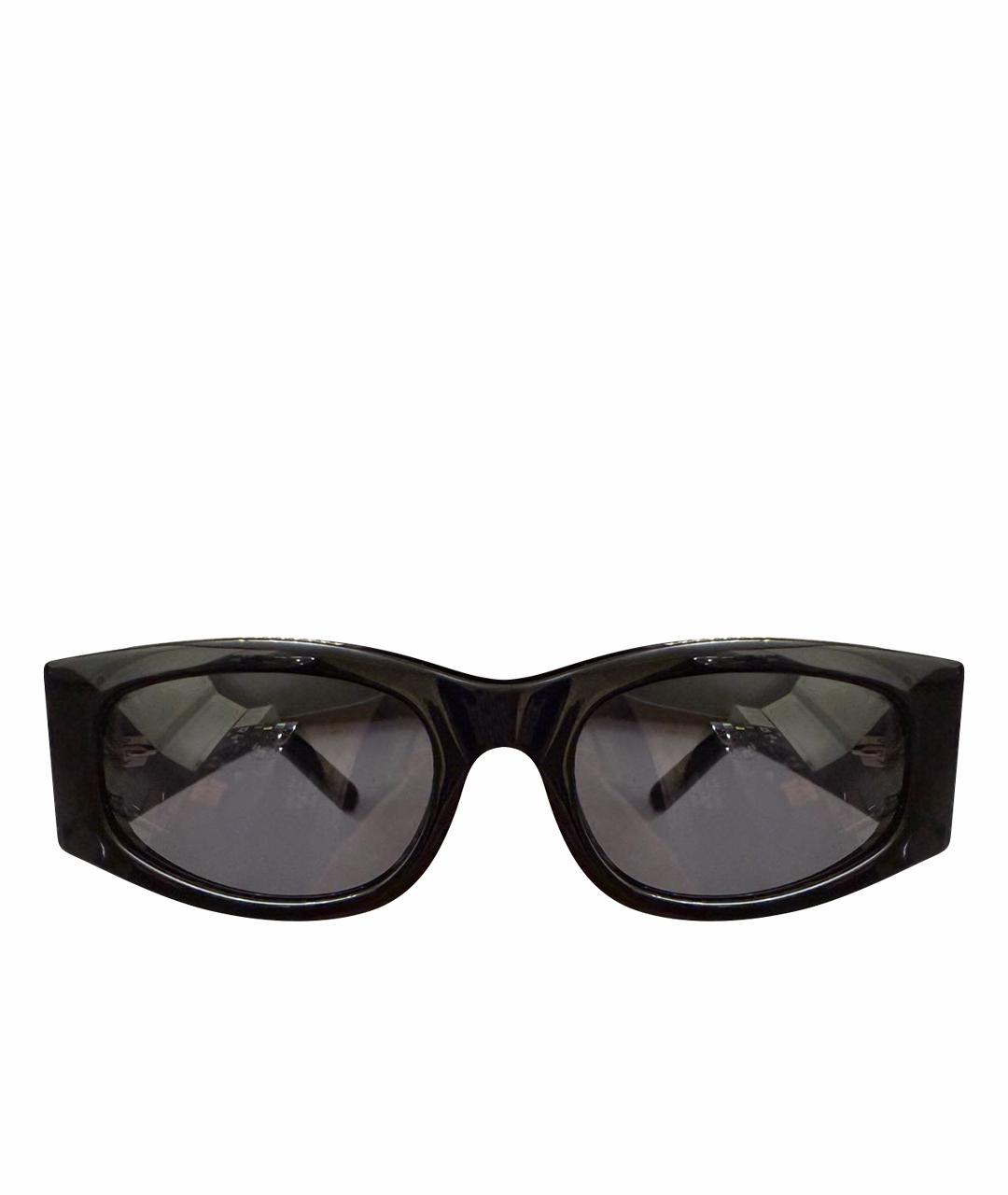 PHILIPP PLEIN Черные пластиковые солнцезащитные очки, фото 1