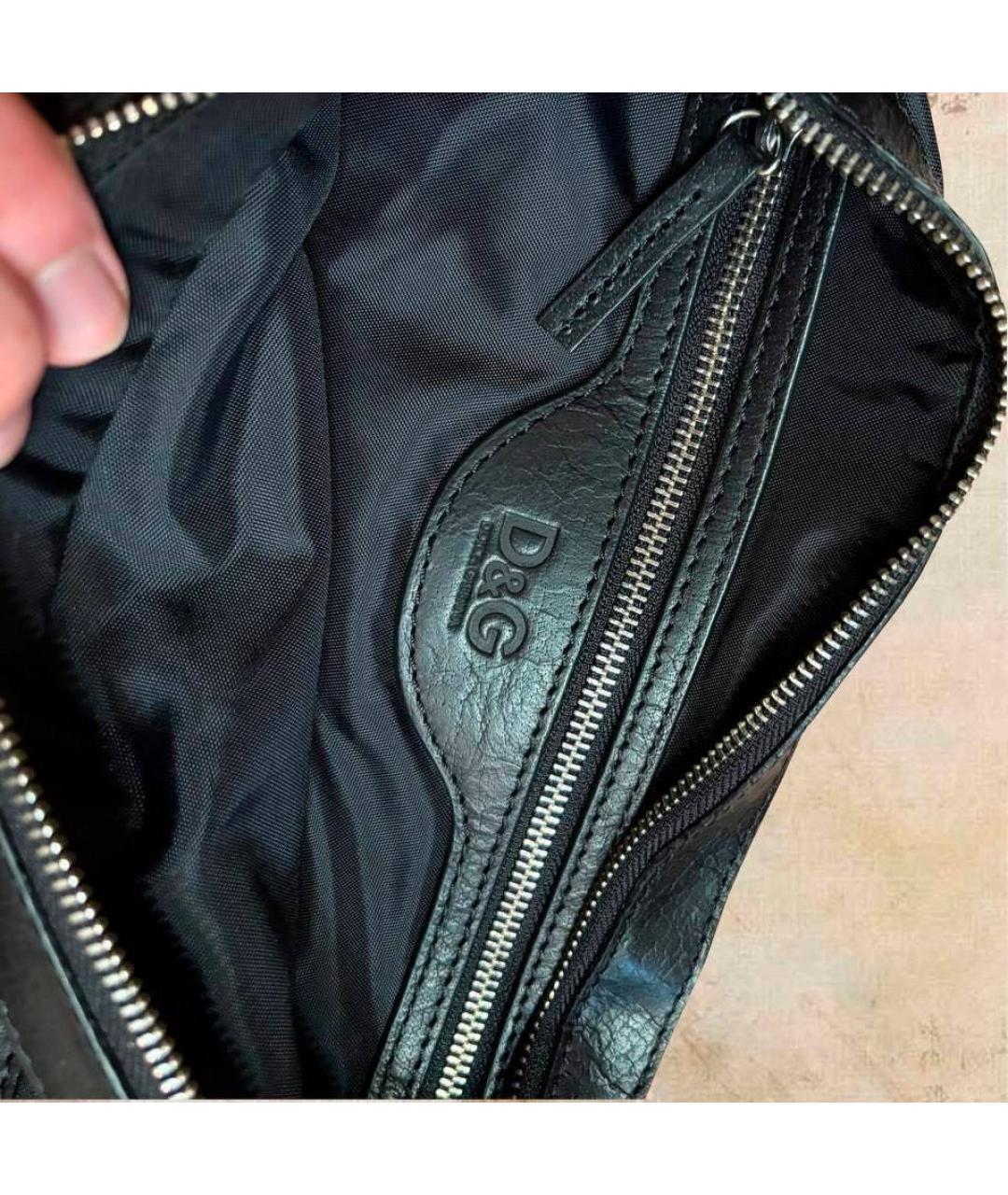 DOLCE&GABBANA Черная сумка на плечо, фото 4