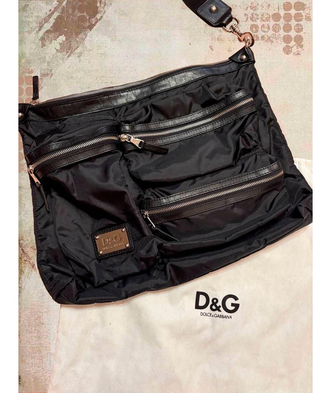 DOLCE&GABBANA Черная сумка на плечо, фото 2