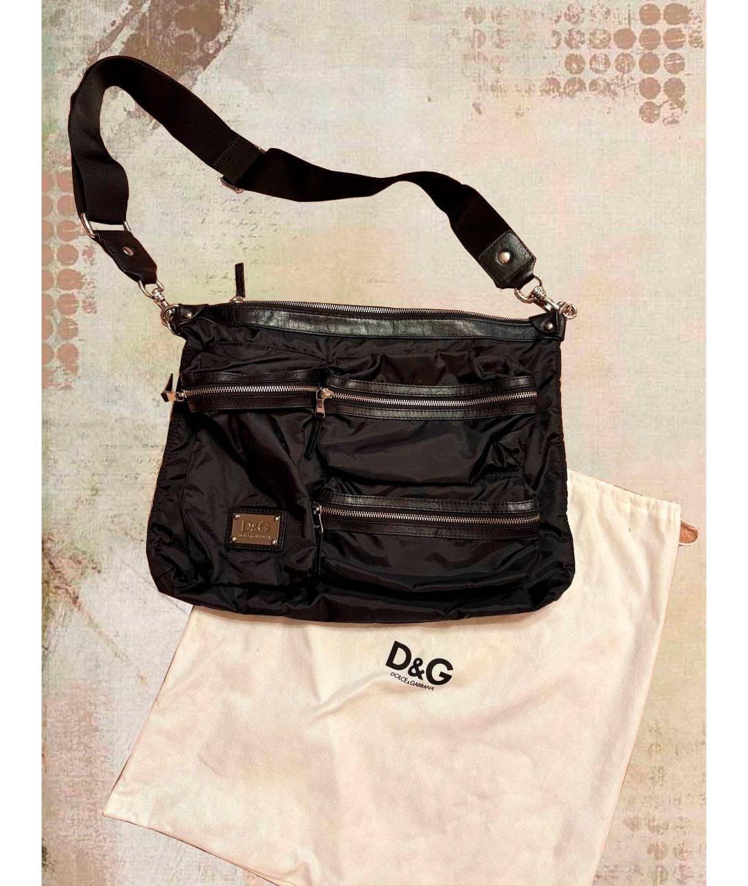 DOLCE&GABBANA Черная сумка на плечо, фото 5