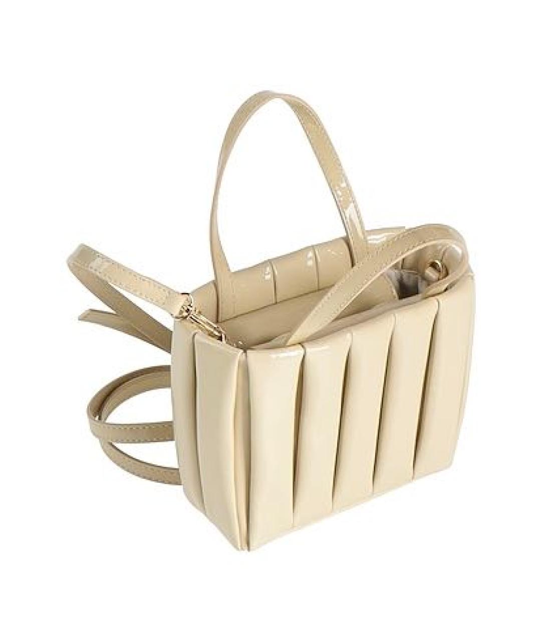 THEMOIRE Бежевая сумка с короткими ручками из искусственной кожи, фото 2