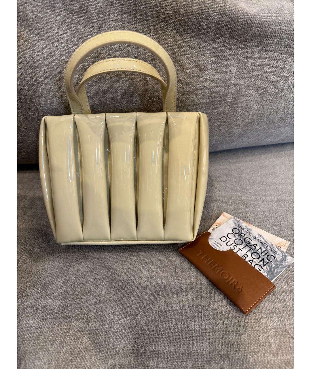 THEMOIRE Бежевая сумка с короткими ручками из искусственной кожи, фото 3