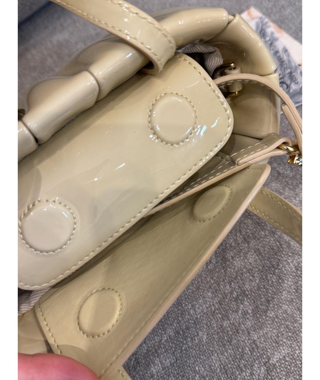 THEMOIRE Бежевая сумка с короткими ручками из искусственной кожи, фото 6
