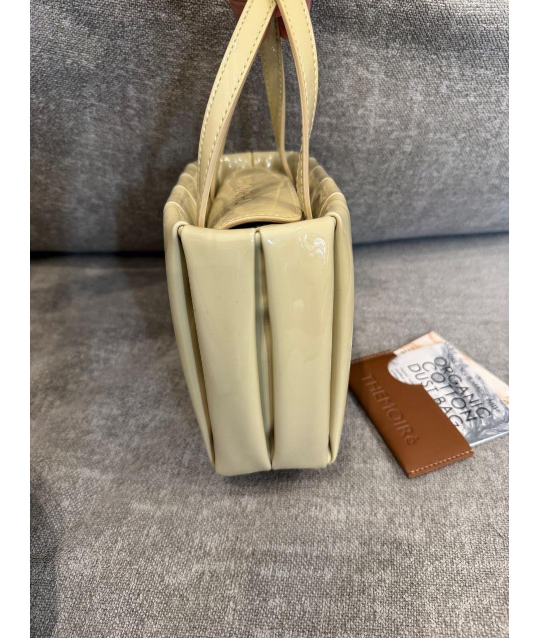 THEMOIRE Бежевая сумка с короткими ручками из искусственной кожи, фото 8