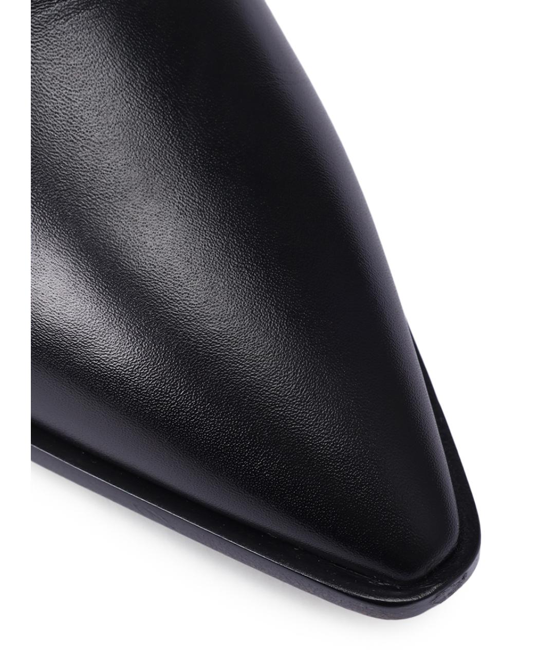 SANTONI Черные кожаные ботильоны, фото 5