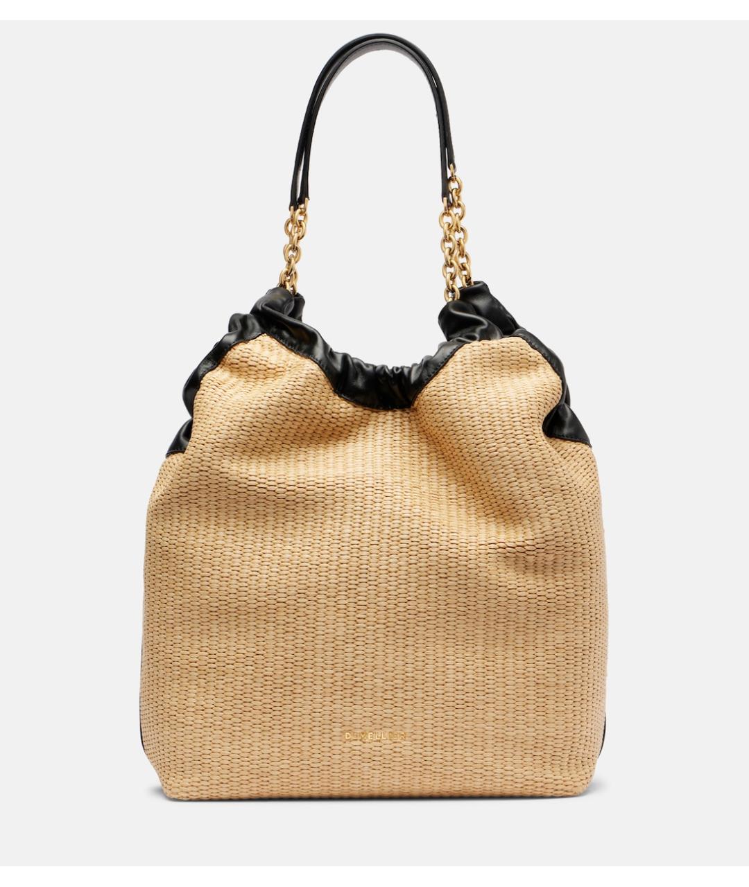 DEMELLIER Бежевая пелетеная сумка тоут, фото 5