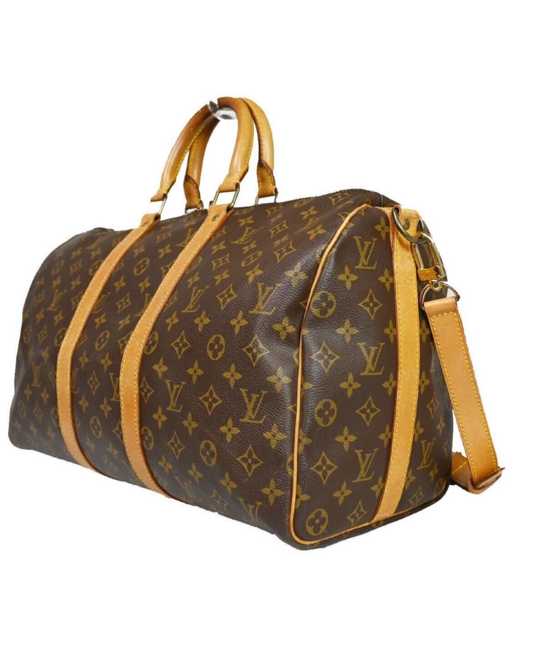 LOUIS VUITTON Коричневая дорожная/спортивная сумка, фото 3