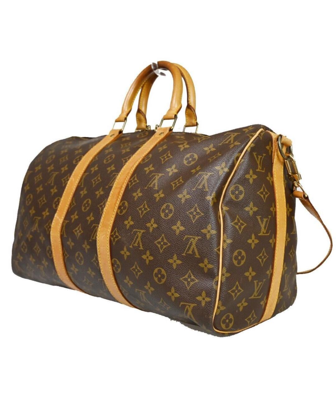 LOUIS VUITTON Коричневая дорожная/спортивная сумка, фото 4