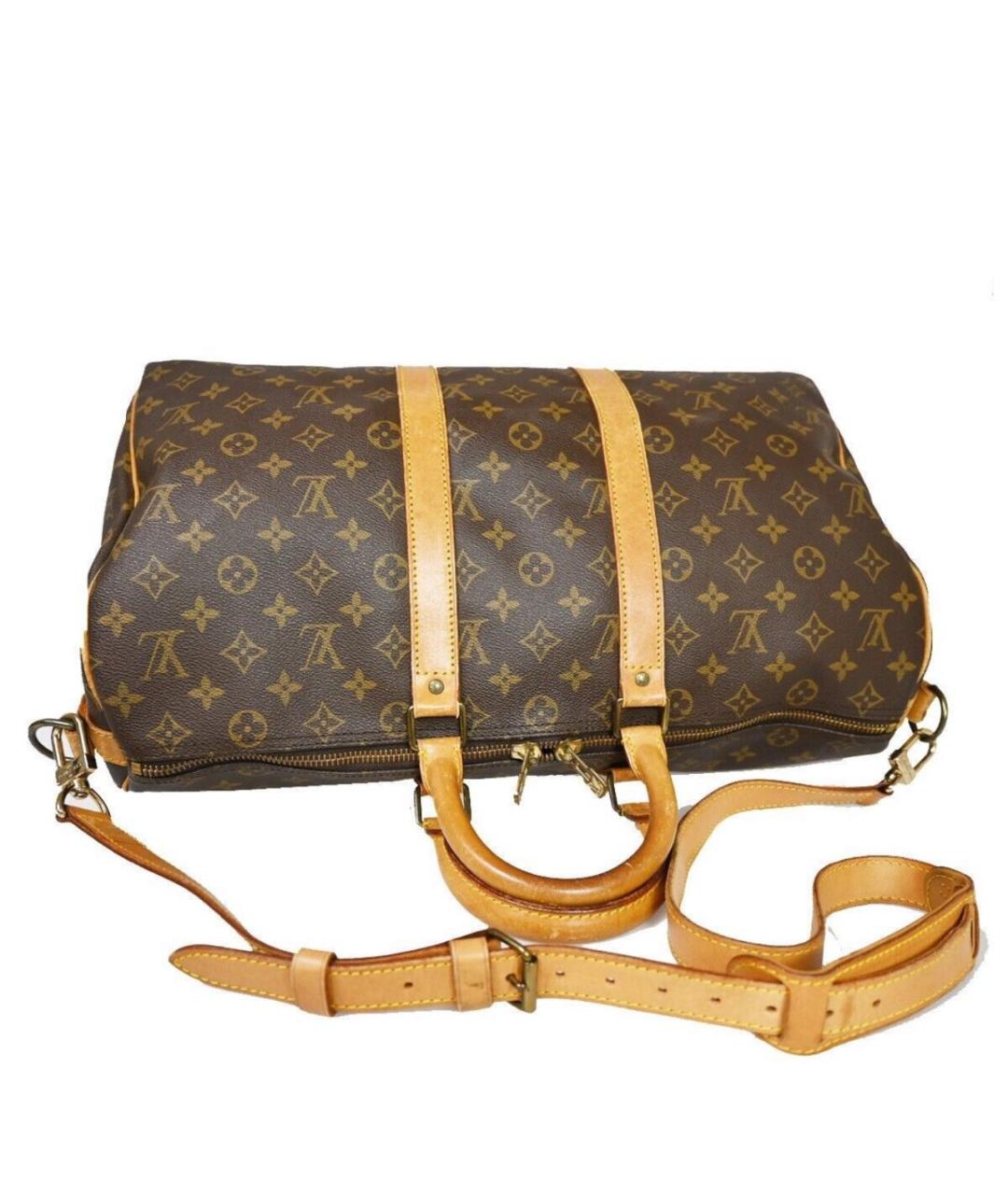 LOUIS VUITTON Коричневая дорожная/спортивная сумка, фото 5