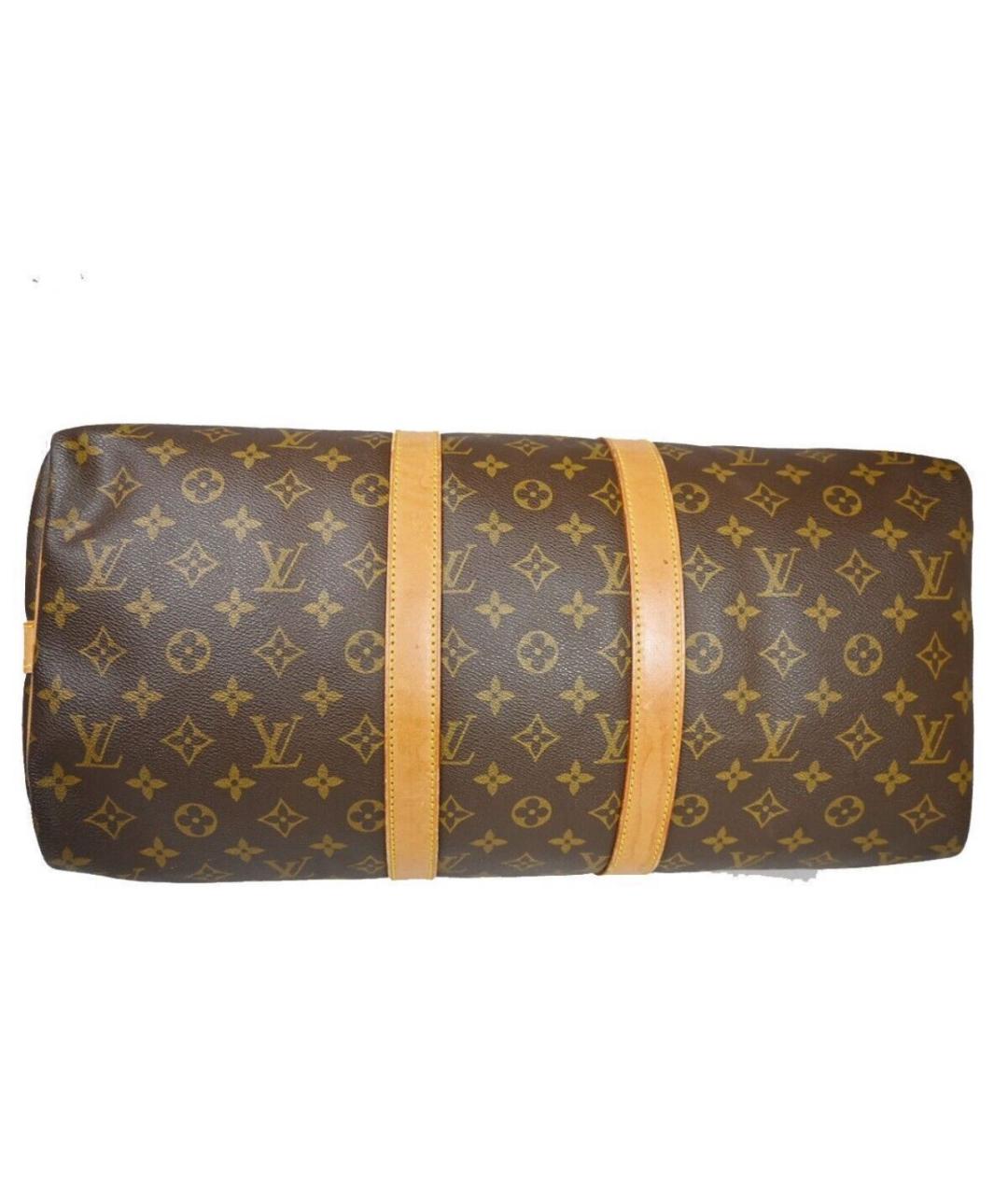 LOUIS VUITTON Коричневая дорожная/спортивная сумка, фото 6