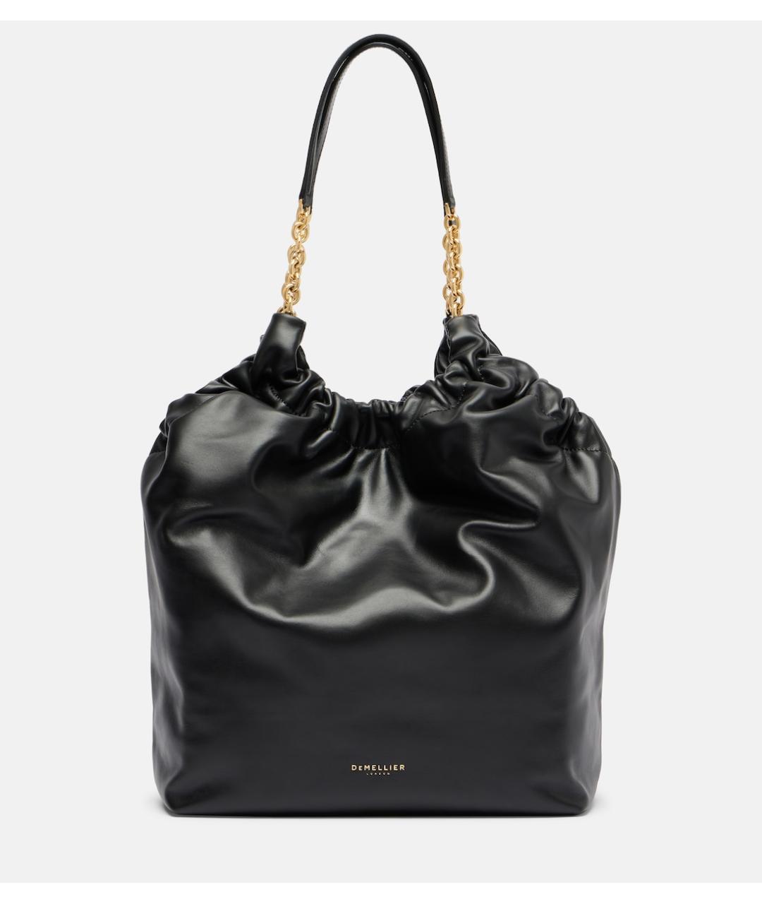 DEMELLIER Черная кожаная сумка тоут, фото 7