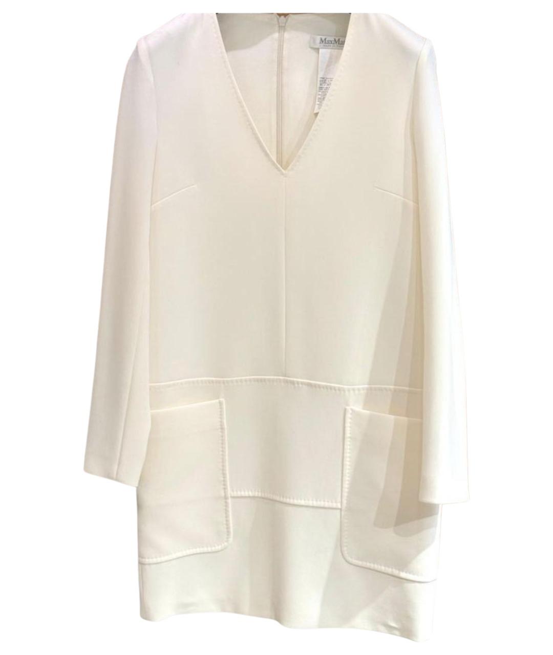 MAX MARA Белое повседневное платье, фото 1