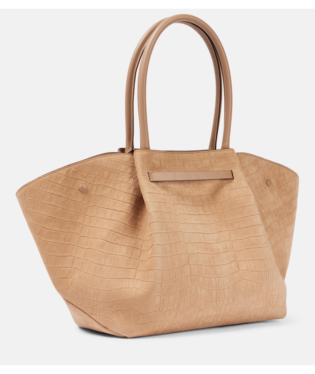 DEMELLIER Бежевая кожаная сумка тоут, фото 4