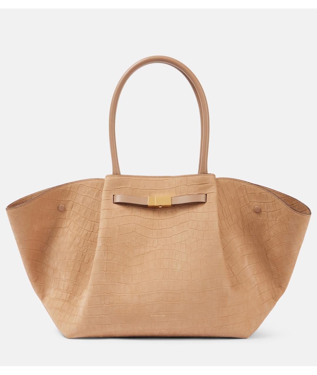 DEMELLIER Бежевая кожаная сумка тоут, фото 6