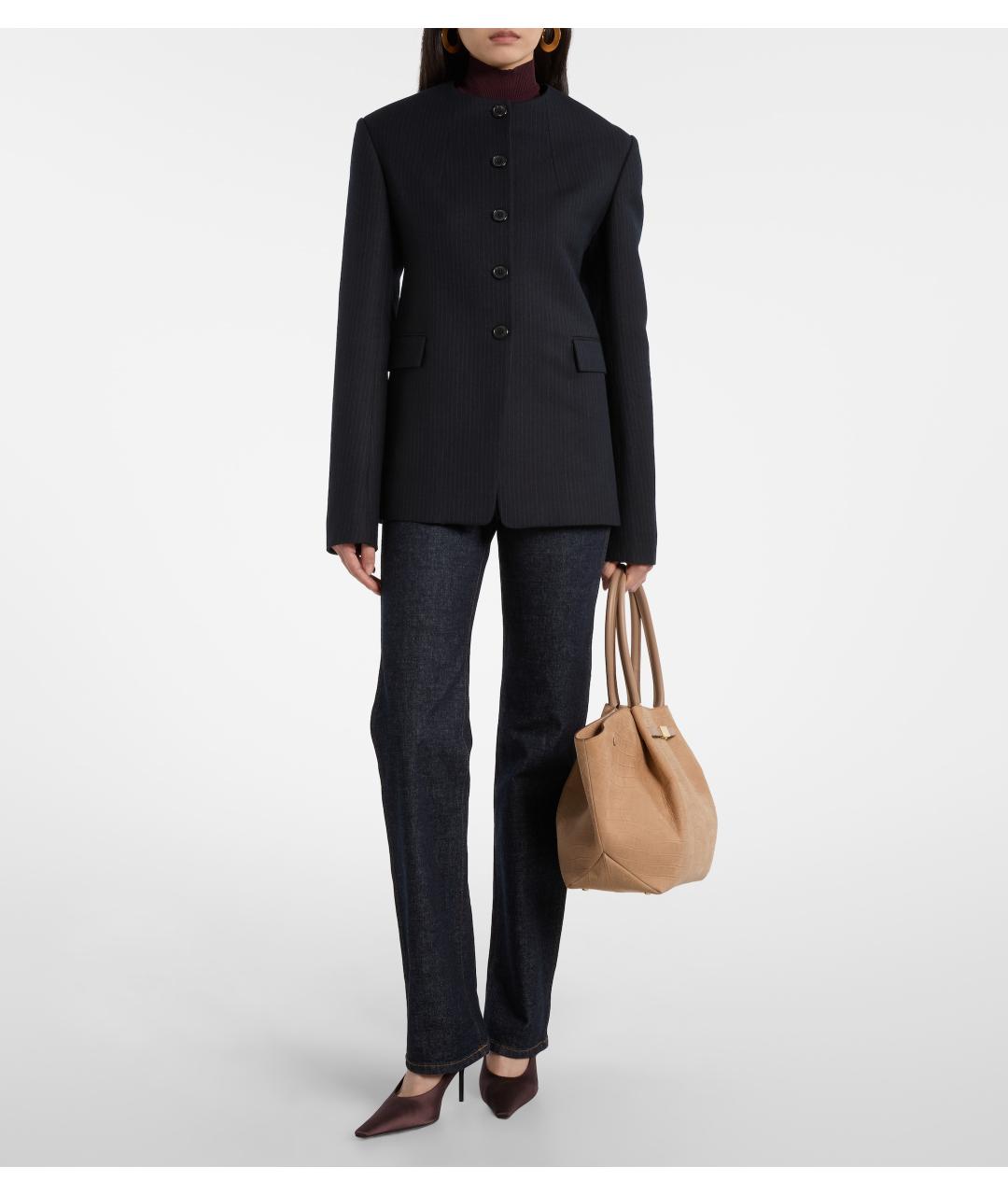 DEMELLIER Бежевая кожаная сумка тоут, фото 3