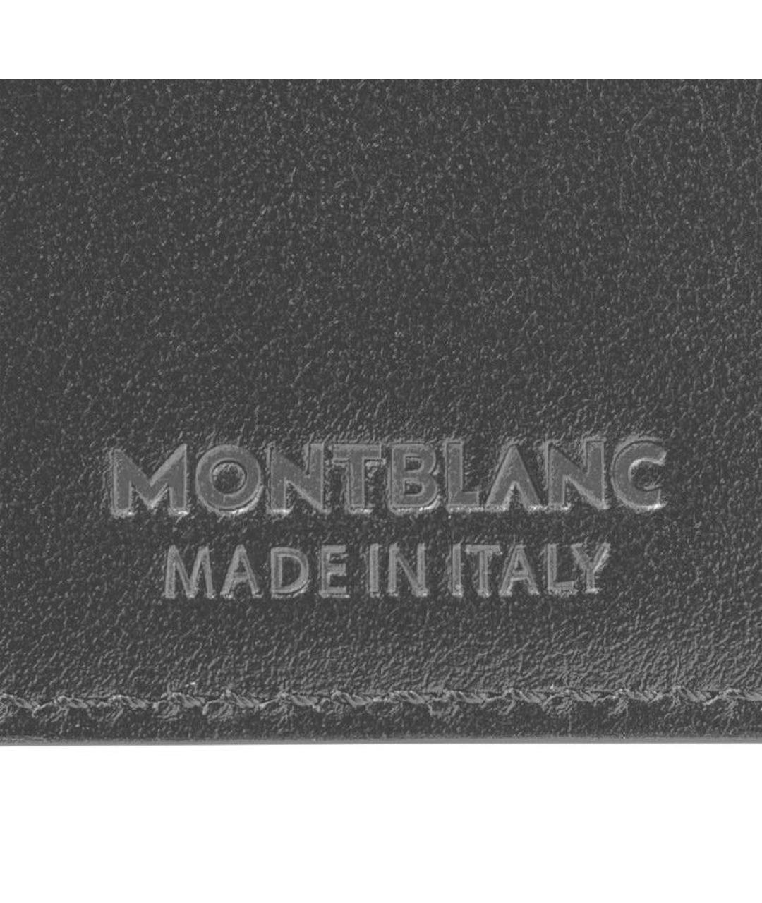 MONTBLANC Серый кожаный кошелек, фото 5