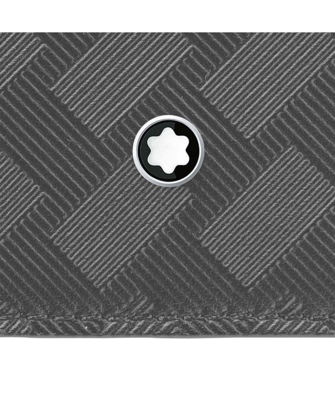 MONTBLANC Серый кожаный кошелек, фото 4