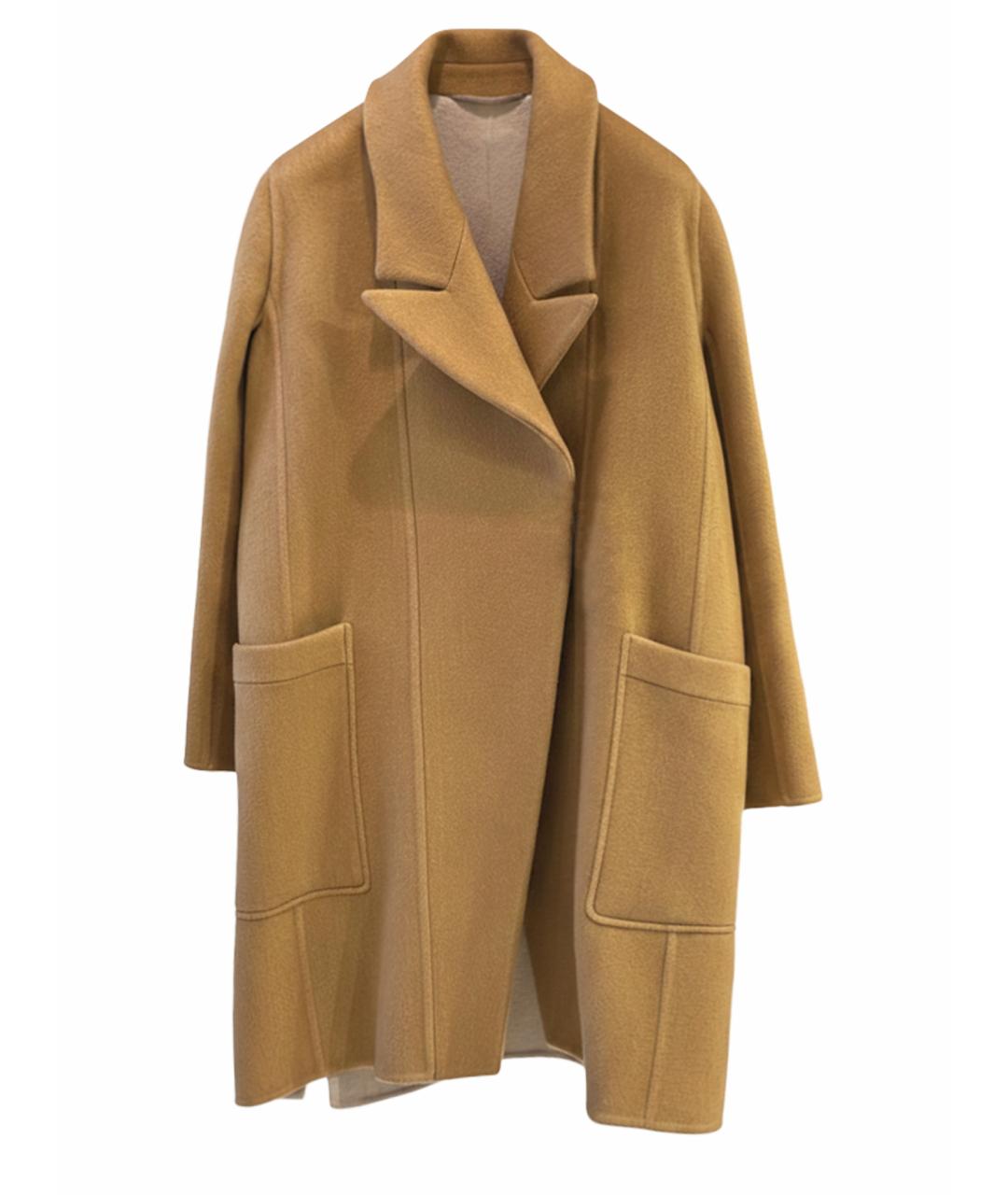 HERMES Бежевое кашемировое пальто, фото 1