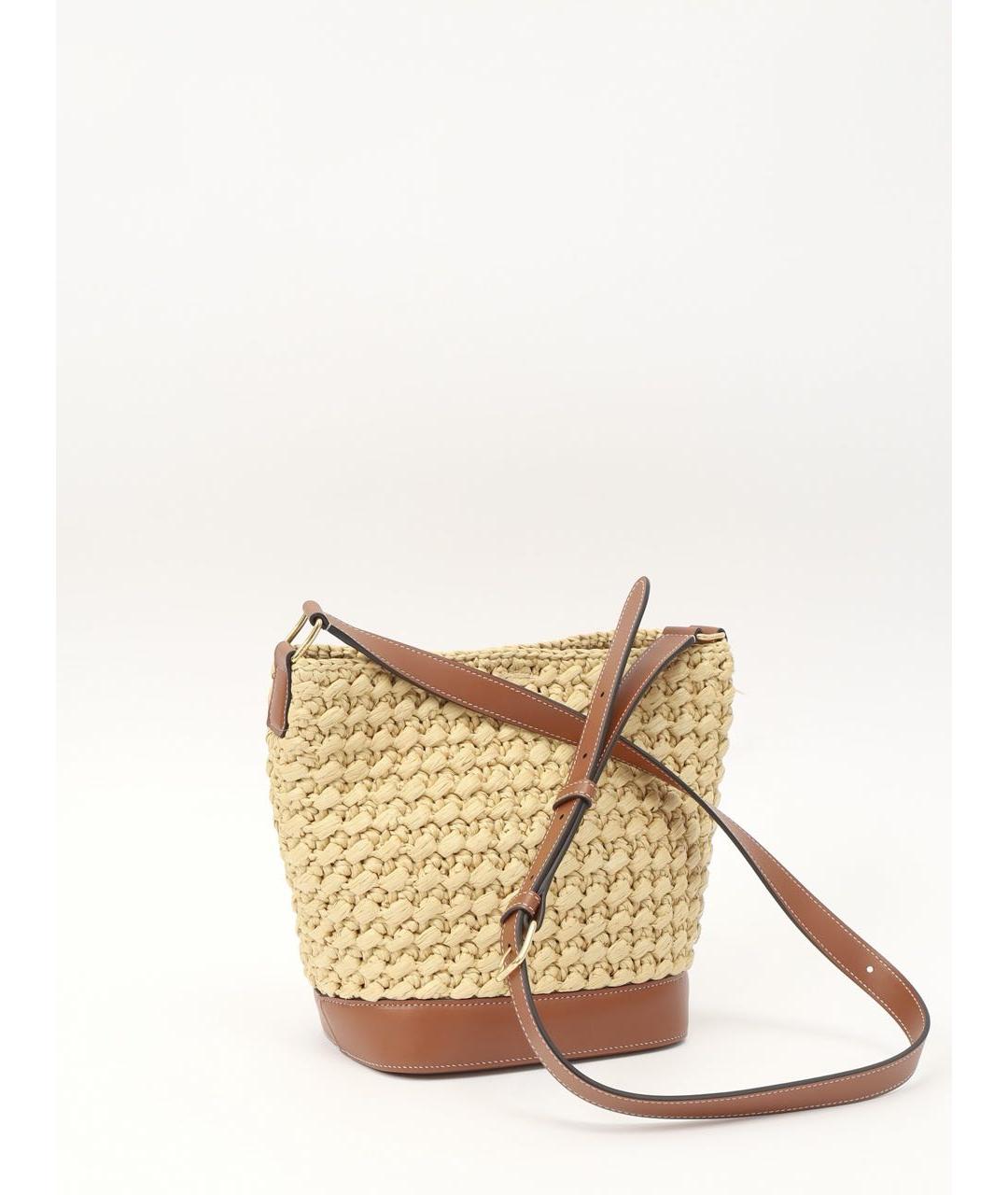 CELINE Бежевая пелетеная сумка через плечо, фото 3