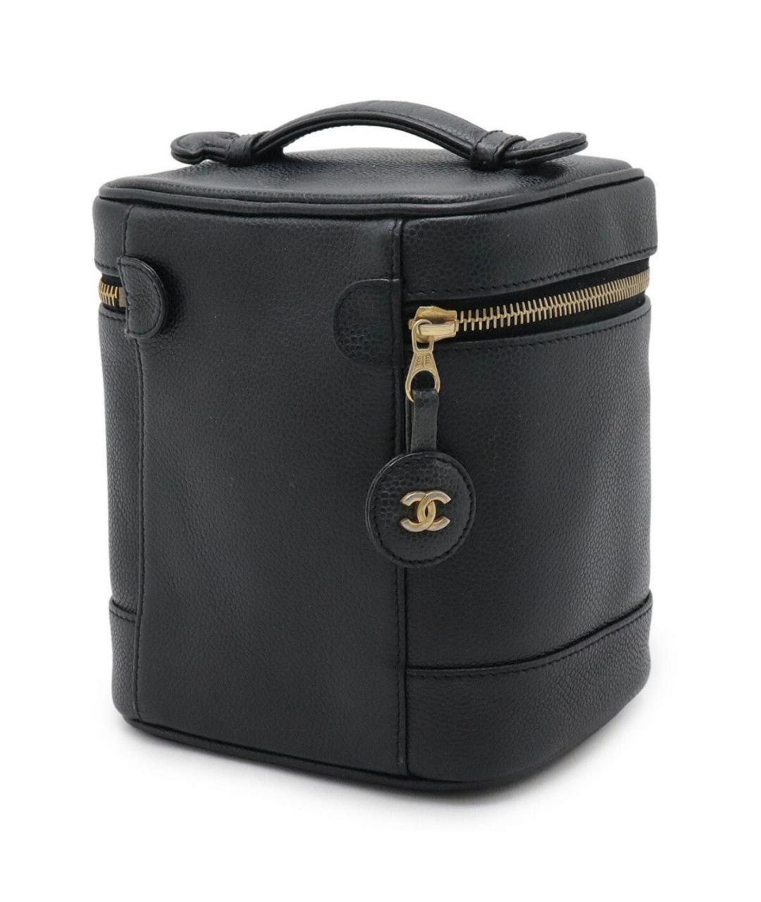 CHANEL Черная кожаная сумка через плечо, фото 2