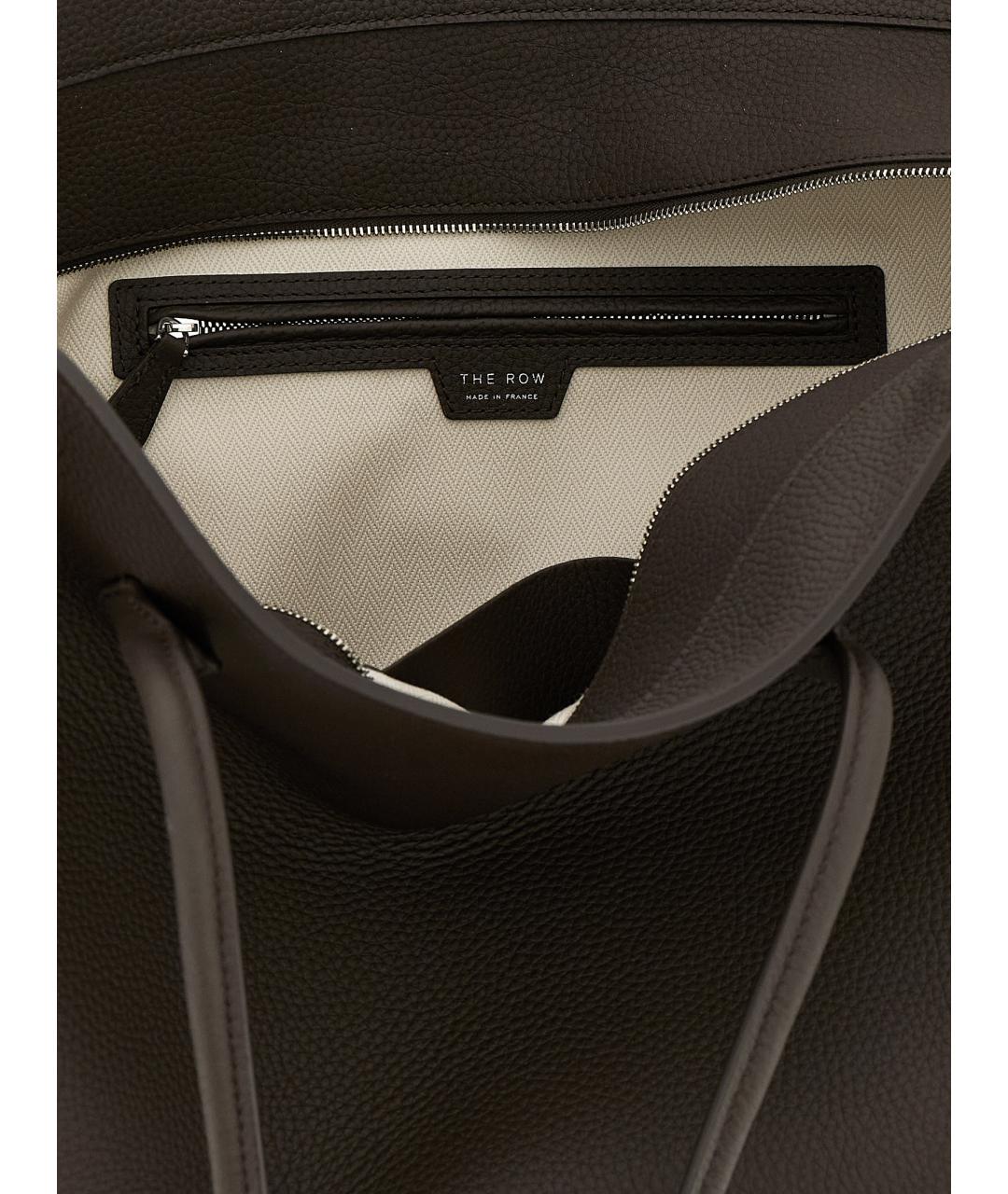 THE ROW Коричневая кожаная сумка через плечо, фото 4