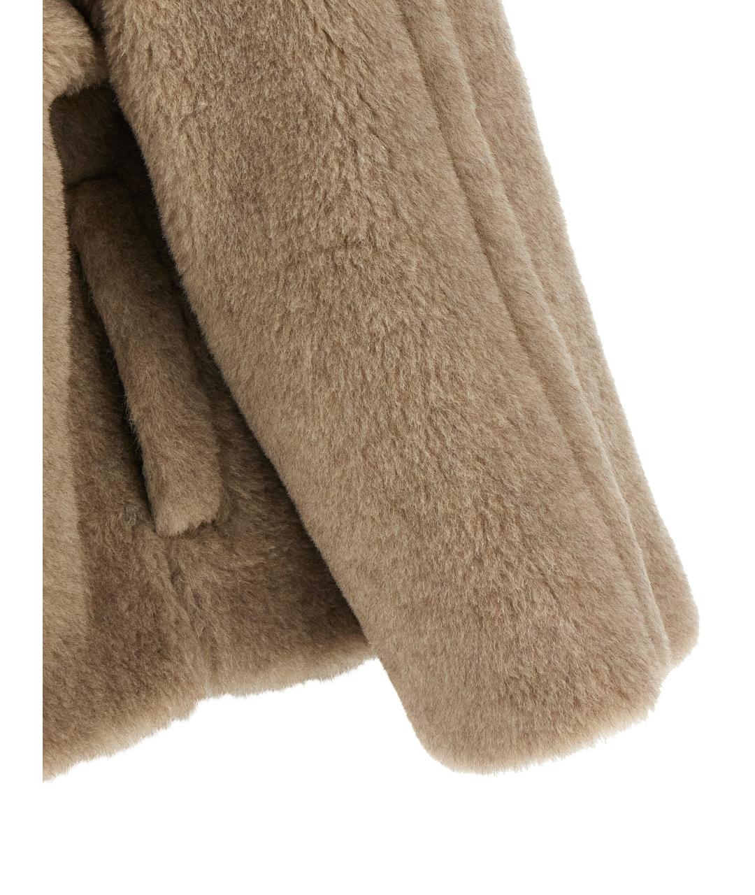 MAX MARA Бежевое шерстяное пальто, фото 4