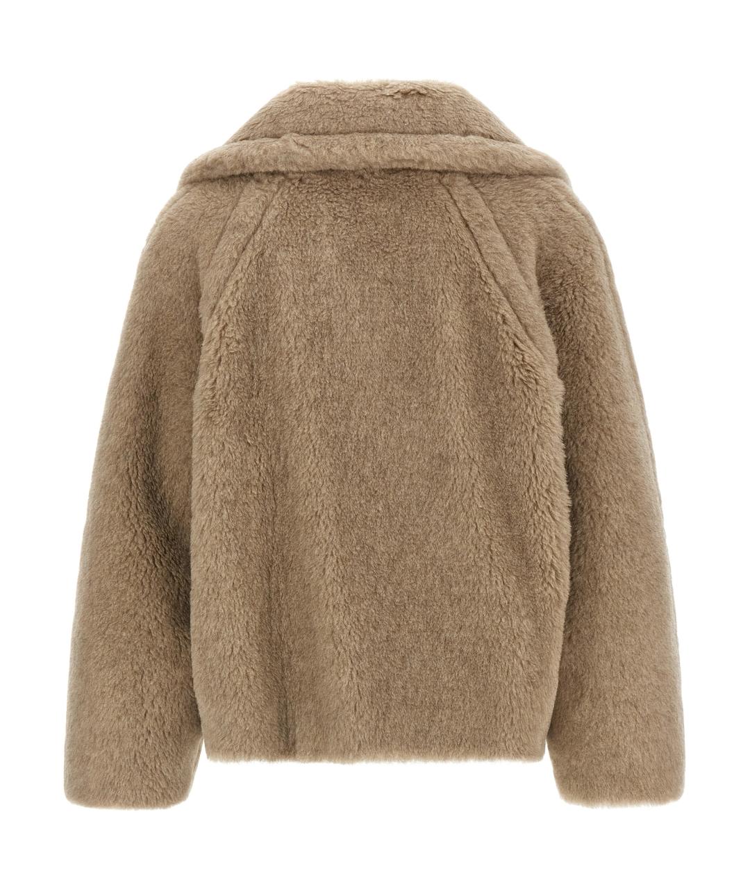 MAX MARA Бежевое шерстяное пальто, фото 2