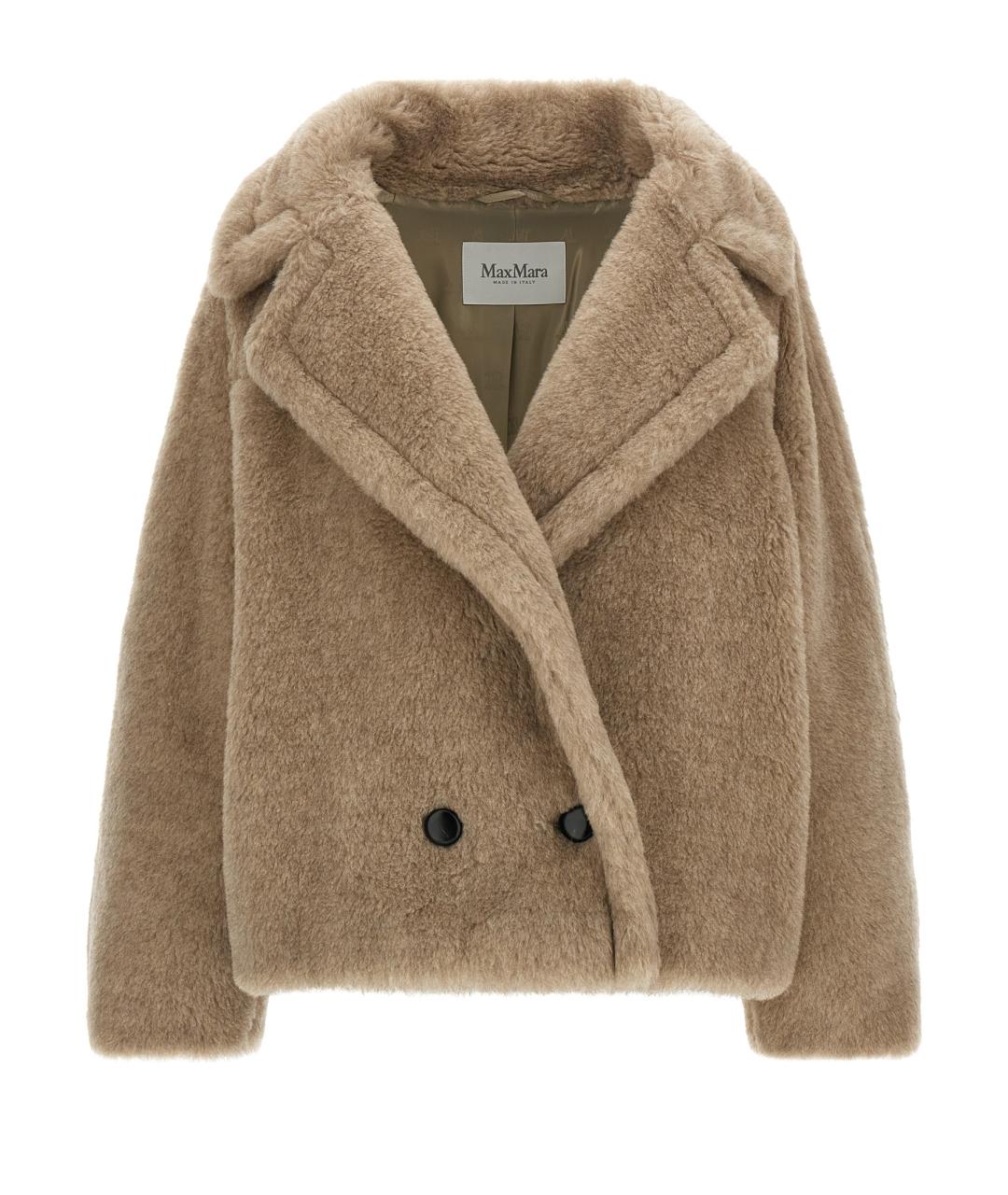 MAX MARA Бежевое шерстяное пальто, фото 1