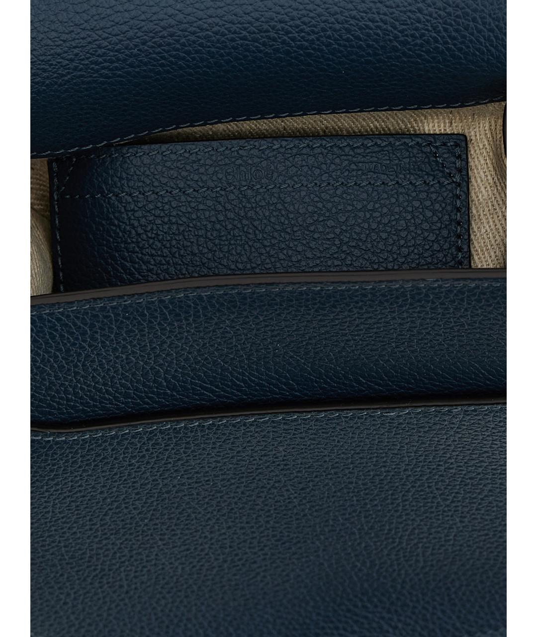CHLOE Синяя кожаная сумка через плечо, фото 4